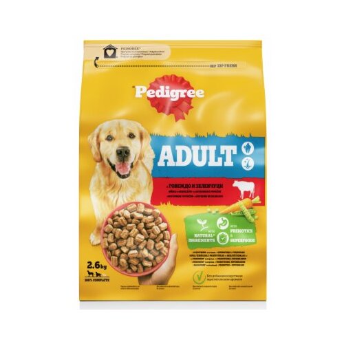 Pedigree Adult govedina/perutnina 2,6 kg Cene