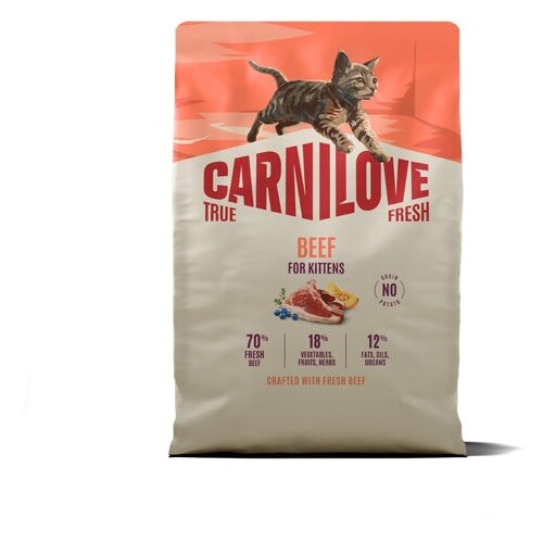 Carnilove Cat True Fresh Kitten, briketi - govedina 2 kg Slike