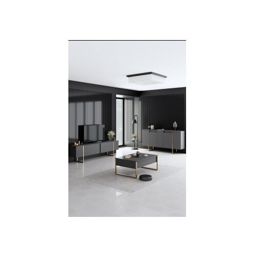 Hanah home luxe - anthracite, gold walnutgold console Cene