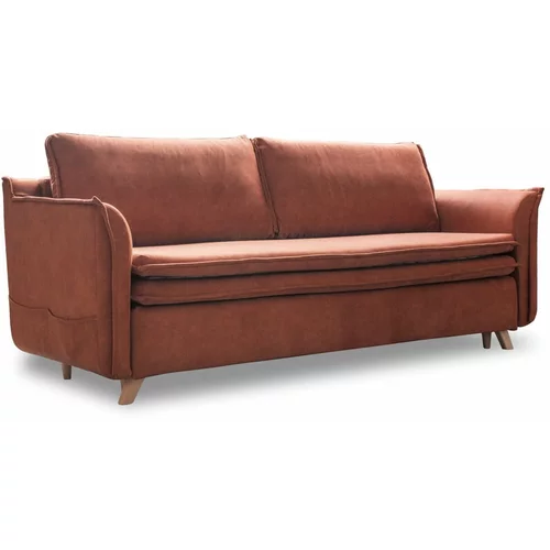 Miuform Ciglasta baršunasta sklopiva sofa 225 cm –