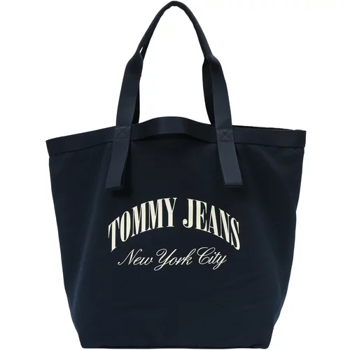 Tommy Jeans Nakupovalna torba bež / mornarska