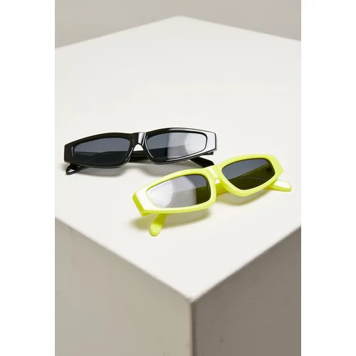 Urban Classics Accessoires Sunglasses Lefkada 2-Pack neonyellow/black