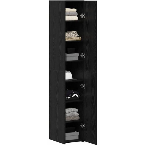  Highboard 2 pcs Crni hrast 30 x 42,5 x 185 cm Slike