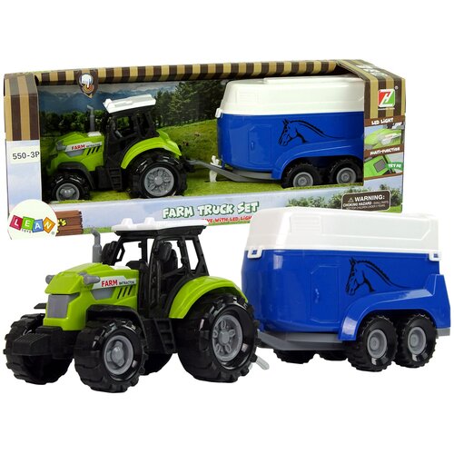  Tractor with Horse Trailer Sound Green Farm Slike