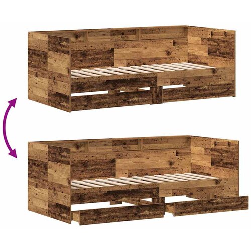  Krevet na dan Staro drvo 75 x 190 cm Konstruirano drvo Slike