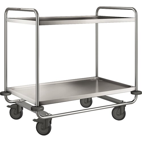 B.PRO Servirni voziček iz nerjavnega jekla BLANCO, 2 polici, DxŠxV 1100 x 700 x 1010 mm Cene