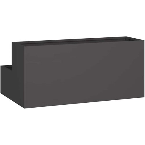  Vrtna saksija Crna 100 x 60 x 45 cm Čelična vrata Slike