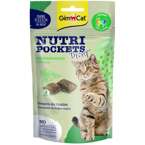 Gimcat Nutri Pockets kukci i mačja metvica - 3 x 60 g Slike
