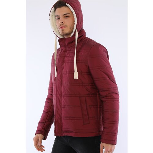 Dewberry M8645 MEN'S COAT-DARK BURGUNDY Cene