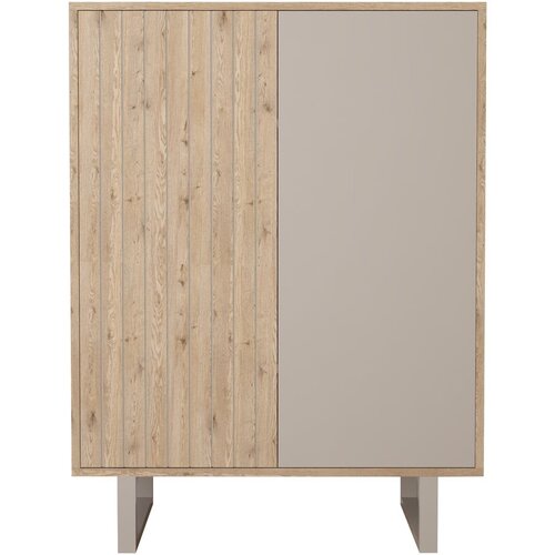 Marckeric Sivi/u prirodnoj boji ormarić u dekoru hrasta 90x120 cm Millay – Cijene