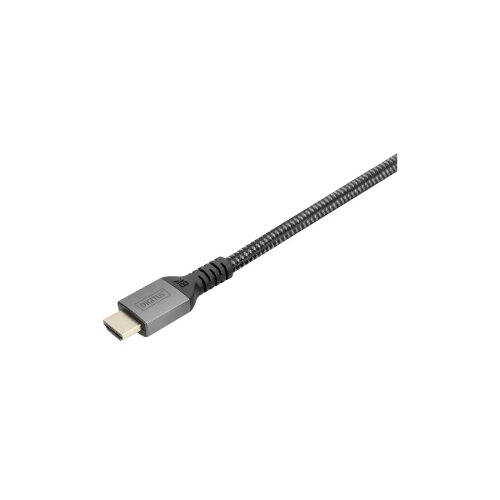 Digitus HDMI priključni kabel HDMI A utikač 3 m crna DB-330200-030-S aluminijski utikač, audio povratni kanal (arc), dvostruko zaštićen, trostruko zaštićen, eARC, fleksibilan, pletena zaštita, sveu... Cijene