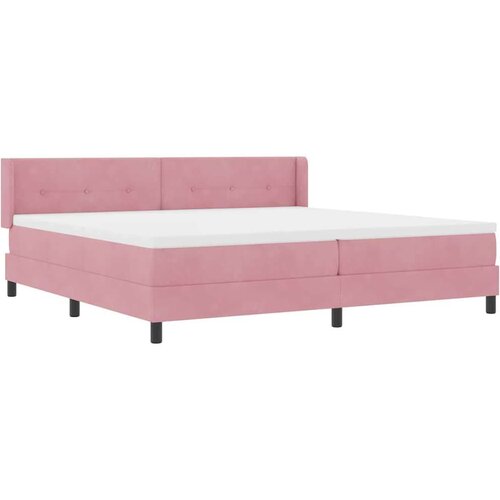 Box spring krevet Ružičasta 200 x 200 cm Poliester Slike