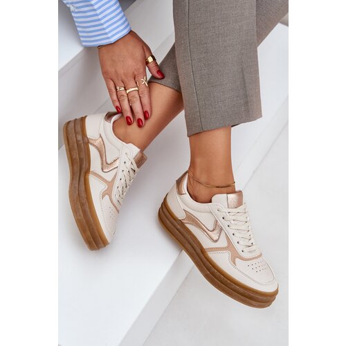 PH2 Ladies platform sneakers beige Annines Cijene