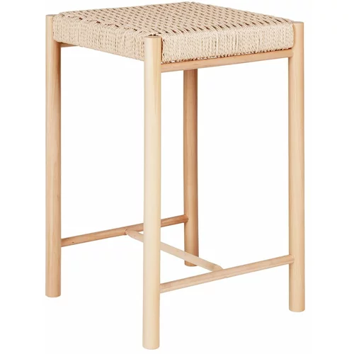 House Nordic Barska stolica od masivne topole u prirodnoj boji 66,5 cm Abano –