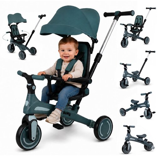  Tricikel Tiny Bike GrowUp 5v1 zelen Slike