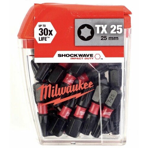 Milwaukee bitsevi TX25 x 25mm 1/4” 25 kom Slike