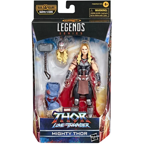 Hasbro Marvel Legends Thor: Love and Thunder Mighty Thor akcijska figura 15-cm zbirateljska igrača, 4 dodatki, 1 del za sestavo figure, večbarvna, F1060, (20838320)