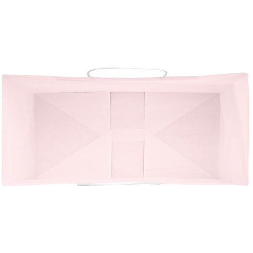  Papirnate vrećice 50 kom s ručkama ružičaste 26x12x35 cm Slike