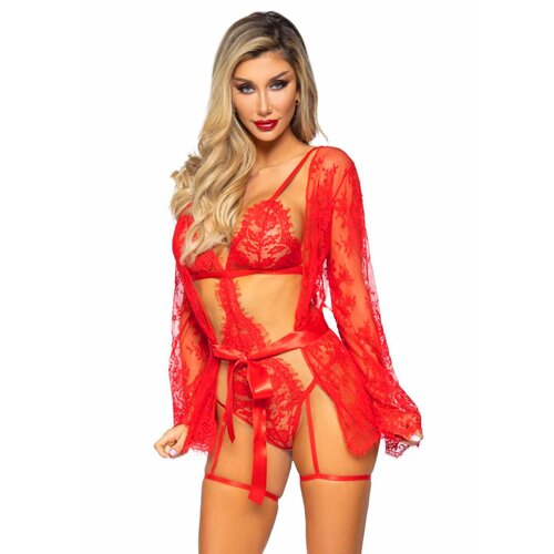 Leg Avenue Komplet rublja, bodi i halja All Romance, crveni Cijene