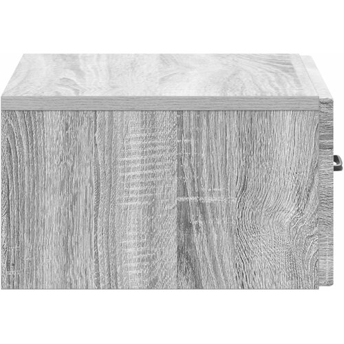  Noćni ormarić za montažu na zid Siva sonoma 49 x 34,5 x 20 cm Slike