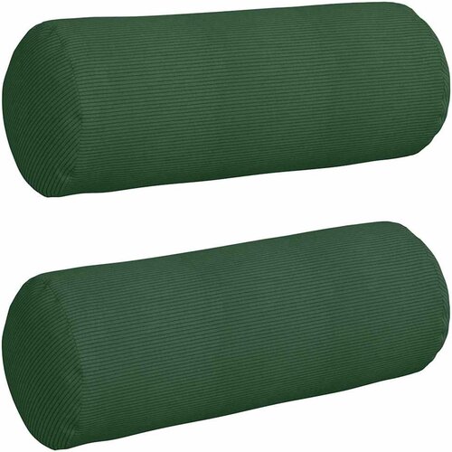 vidaXL Blazine 2 pcs Temno zelena &Oslash; 25 x 70 cm Žametna tkanina, (5000083599) Cene