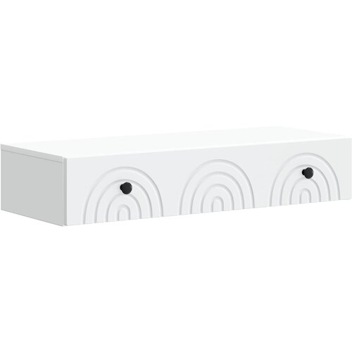 Stolna montirana na zid Bijela 87,5 x 34,5 x 17 cm Slike