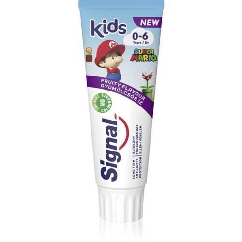 Signal Kids zobna pasta za otroke od rojstva 0 - 6 - Super Mario 75 ml Cene