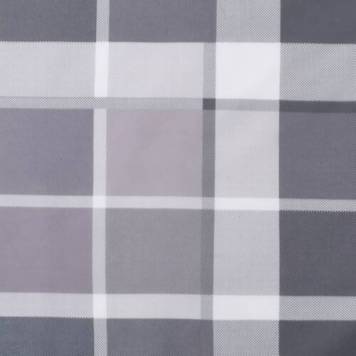  Jastuk za ležaljku sivi karirani 200 x 50 x 3 cm tkanina Oxford Slike