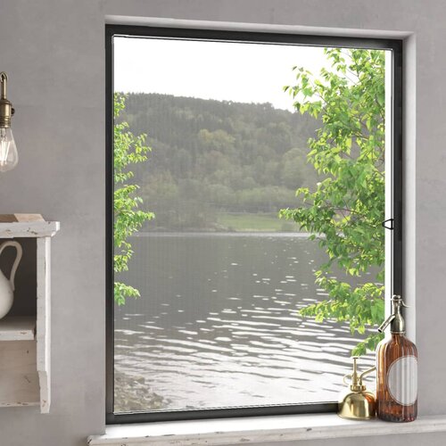 VidaXL Komarnik za okna antracit 100x120 cm Slike