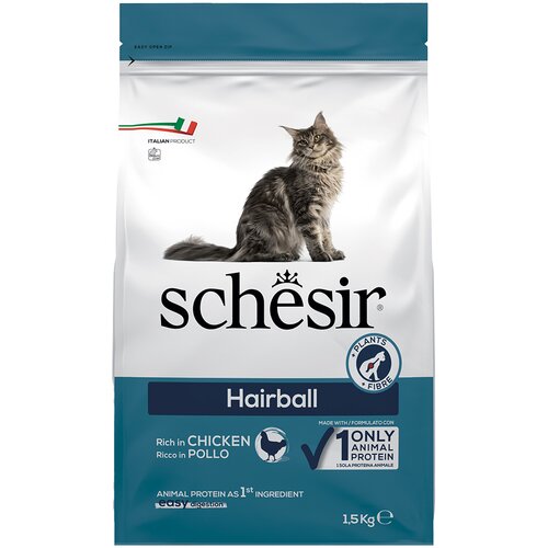 Schesir Original Hairball s piletinom - 2 x 1,5 kg Cijene