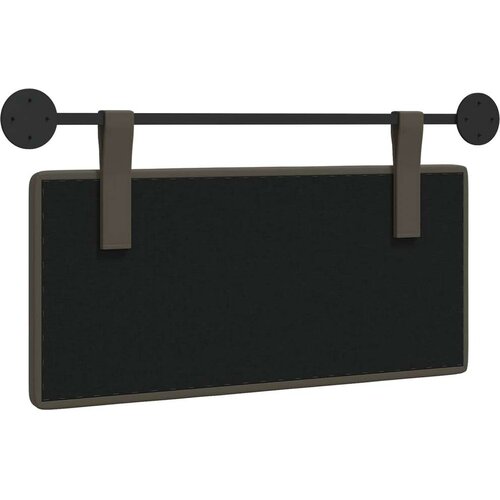 Držeće uzglavlje Zidne Sivi 100 x 55 x 5 cm Lažna koža - Sivi 90 cm bez LED Slike
