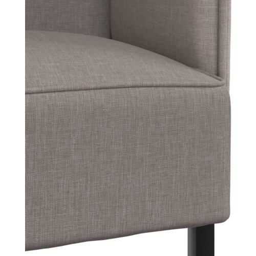  Highback Sofa Smeđesiva 109x56x121 cm Tkanina Slike