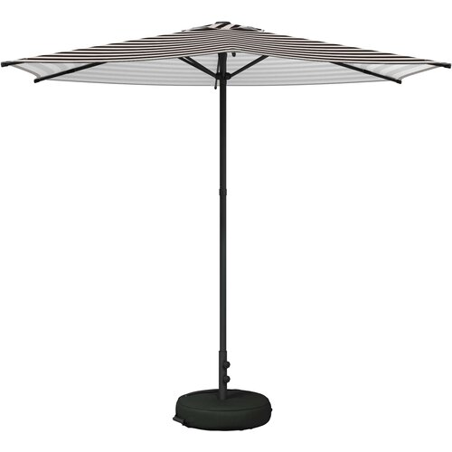 vidaXL Vrtni dežnik 270 x 270 cm Poliester Pravokotna Črna in bela, (5000252117) Cene