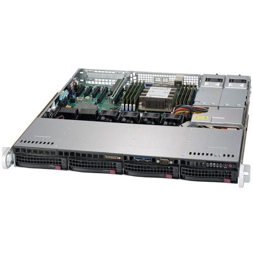 Supermicro superserver&amp;nbsp; AS-1013S-MTR 1U, 1xSocket SP3, tdp 240W, 8xDDR4, 4x3.5 hot-swap, 1xPCI-E 3.0 x16, 2x1GbE lan, 1xRJ45 ipmi, 5xUSB 3. Slike