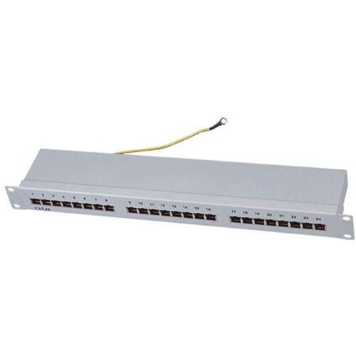 Patch panel 19"/1U sa 24 RJ-45 STP kat. 6 Fully Shielded, Krone LSA, držač kablova sa zadnje CRNI Cene