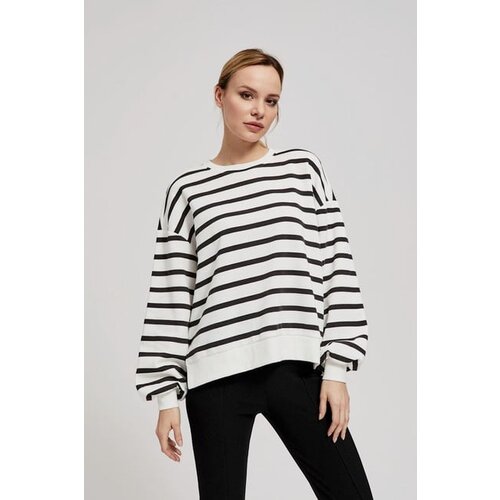 Moodo Striped sweatshirt with puffed sleeves Slike