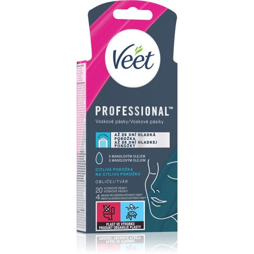 Veet Easy-Gel traka s voskom za depilaciju lica 20 kom Cijene