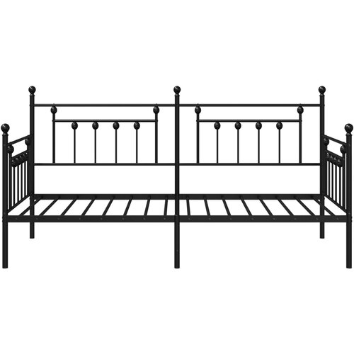 vidaXL Postelje in posteljni okvirji Črna Kovina 100 x 200 cm Enostavna, (22054091) Cene