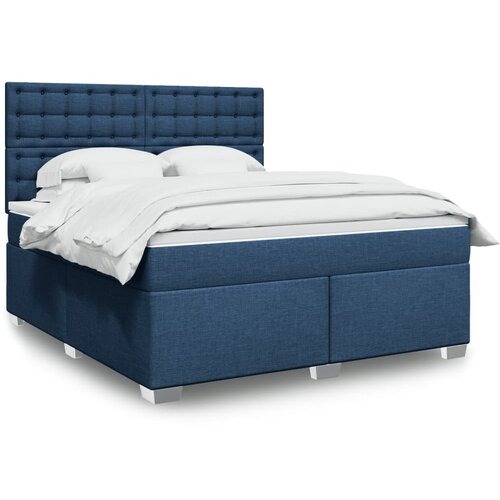 vidaXL Krevet s oprugama i madracem plavi 180x200 cm od tkanine Cijene