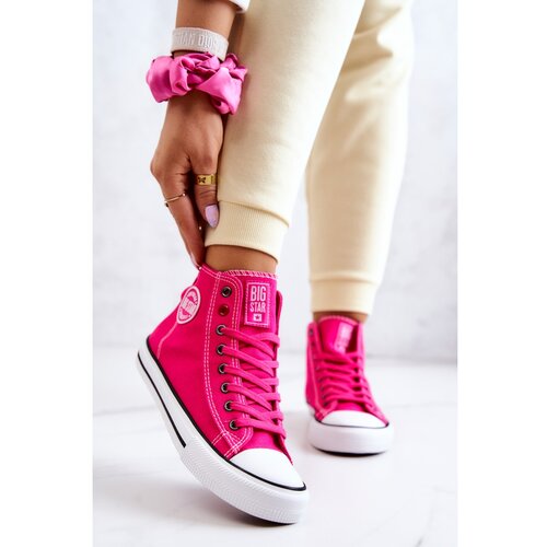 Kesi Women's High Sneakers Big Star JJ274210 Fuchsia Slike
