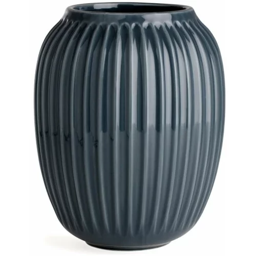 Kähler Design Antracitno siva keramična vaza Hammershoi, višina 20 cm