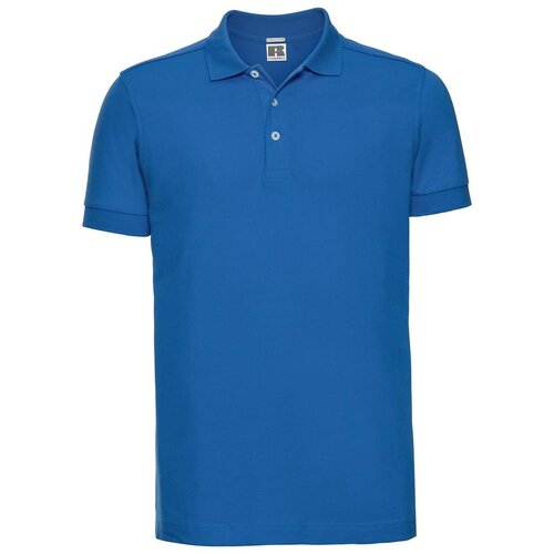 RUSSELL Men&amp;#039;s T-shirt Stretch Polo R566M 95% smooth cotton ring-spun 5% Lycra 205g/210g Slike