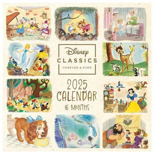 Pyramid zidni kalendar disney classics - 2025 square calendar 30x30cm Cene