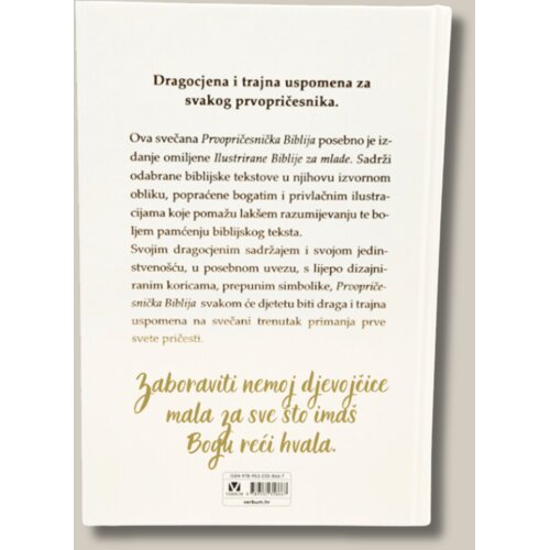  Personalizirana Prvopričesnička Biblija ili Biblija za mlade - 1. Zaboraviti nemoj djevojčice mala Cene