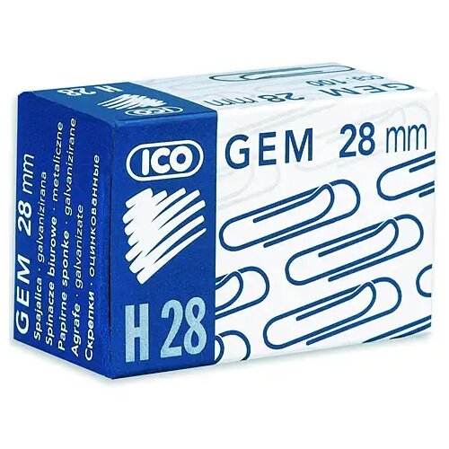 ICO H28 Spajalice za papir, 28mm, 100 kom Cijene