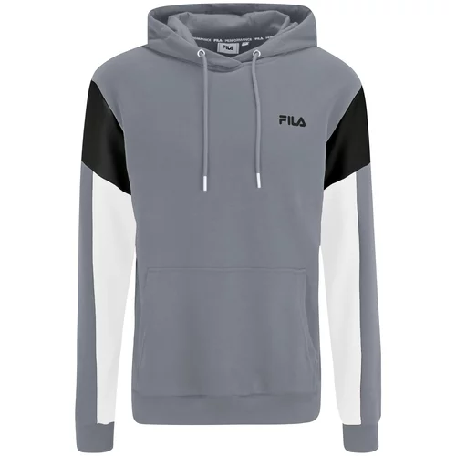 Fila Sportska sweater majica 'TRUDEN' siva / crna / bijela