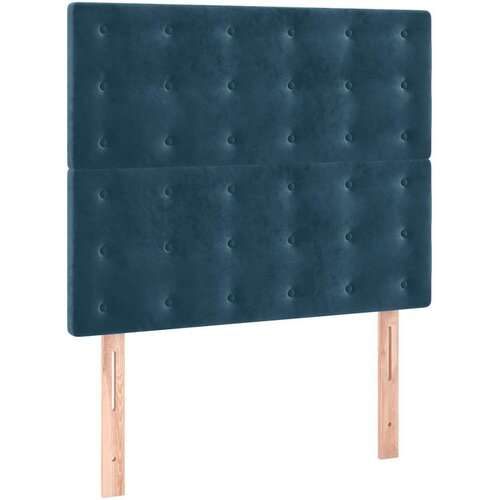 Box spring krevet s madracem tamnoplavi 90x200 cm bar&amp;scaron;unasti Slike