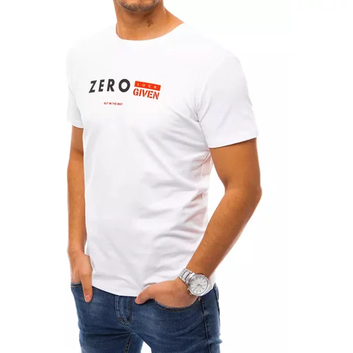 DStreet White RX4740 men's T-shirt with print