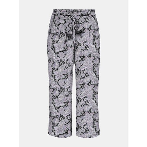 Only Purple-Black Patterned Culottes Nova - Women Slike