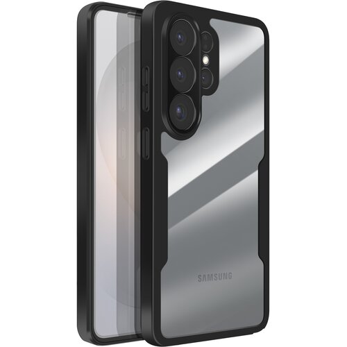 AVIZAR Celovita za&scaron;čita za Galaxy S26 Ultra hibridna z okrepljenim robom, Prozorna črna, (5000273950) Cene